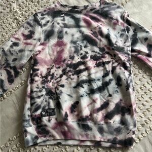 Abercrombie Kids Tie-Dye Top in navy and Pink